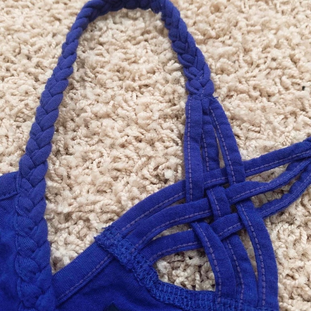 🔵 AEO • Braided Strap Racerback Tank - Picture 3 of 3